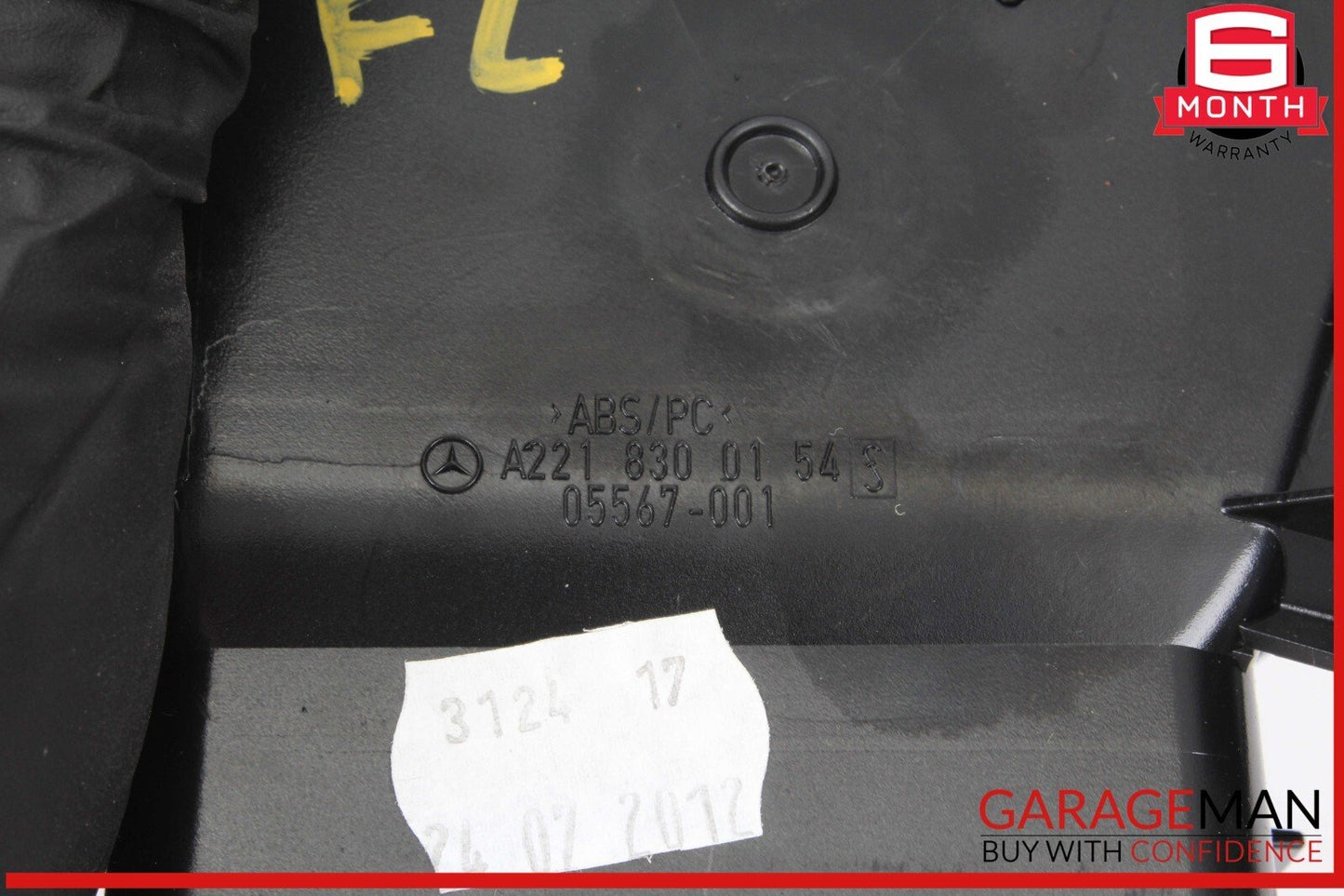 07-14 Mercedes W221 S550 CL550 Left Side Dashboard AC A/C Air Vent Black OEM
