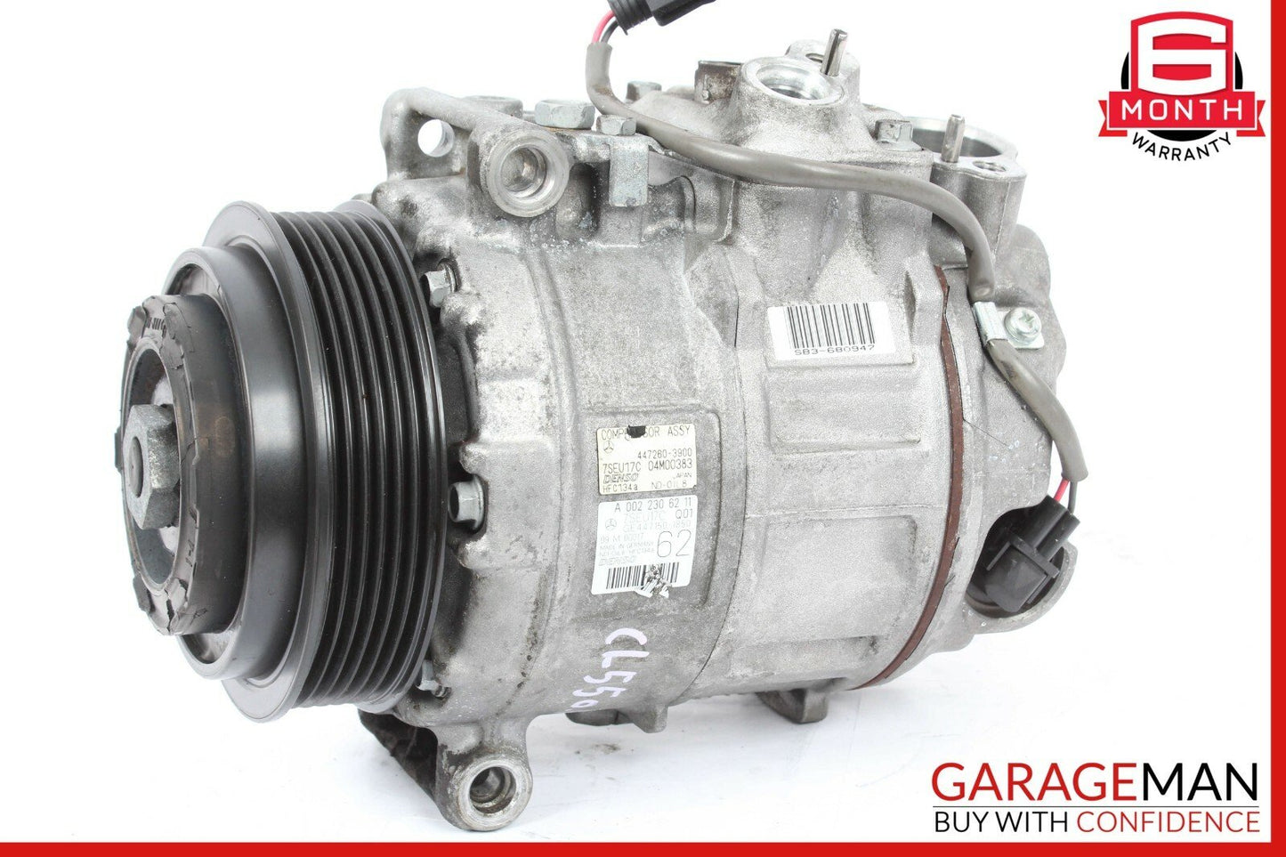 07-11 Mercedes W216 CL550 A/C AC Air Conditioning Compressor Pump 0022306211 OEM
