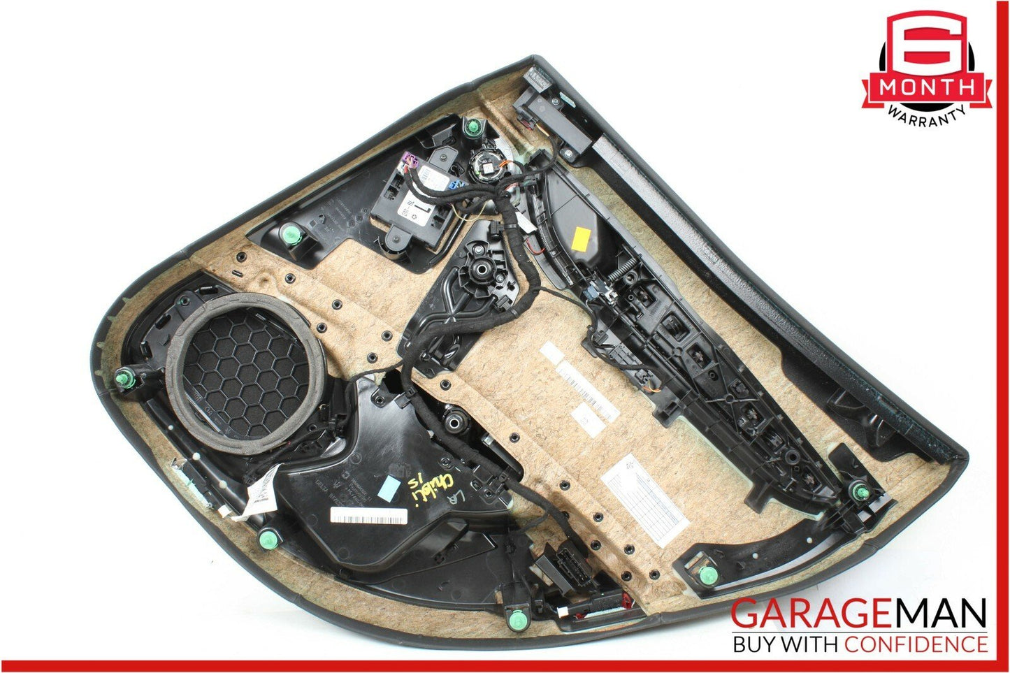 14-17 Maserati Ghibli Rear Left Driver Side Complete Interior Door Panel Black