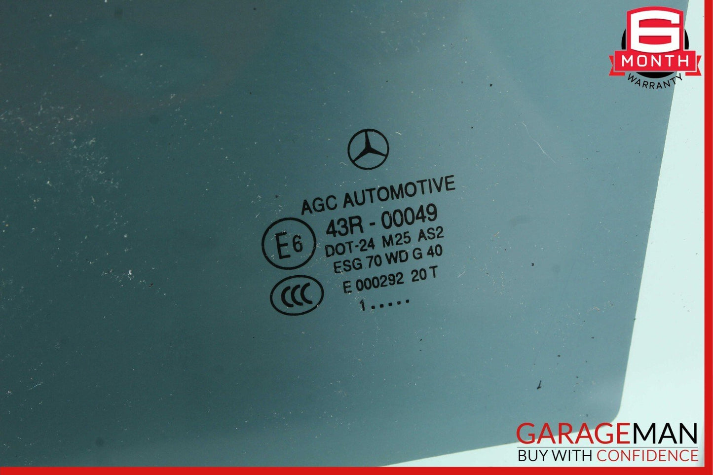 12-14 Mercedes W204 C250 C350 Coupe Front Left Driver Side Door Window Glass OEM