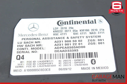 10-16 Mercedes C250 E350 C300 C350 Tele Aid Controller Module Unit