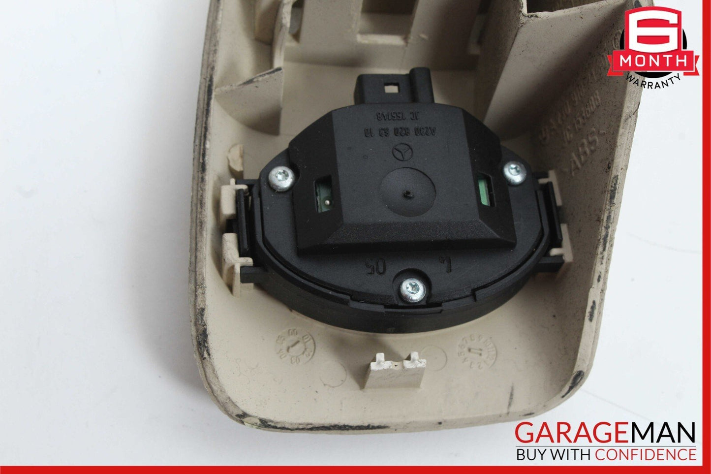 03-08 Mercedes R230 SL500 Front Left Side Backrest Recline Switch Panel Beige