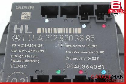 08-18 Mercedes W212 E350 CLS550 C300 Rear Left Door Control Module Unit