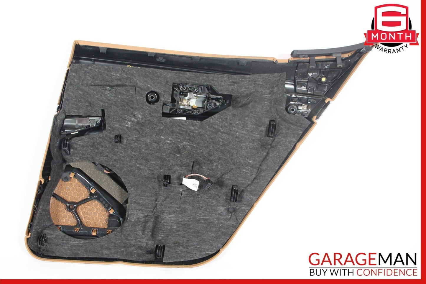 10-16 Porsche Panamera 970 Rear Left Interior Door Trim Panel Cover Assy Beige