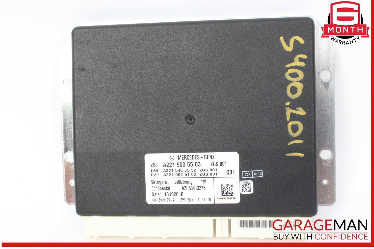 07-14 Mercedes W221 S400 Hybrid Airmatic Air Suspension Control Module OEM