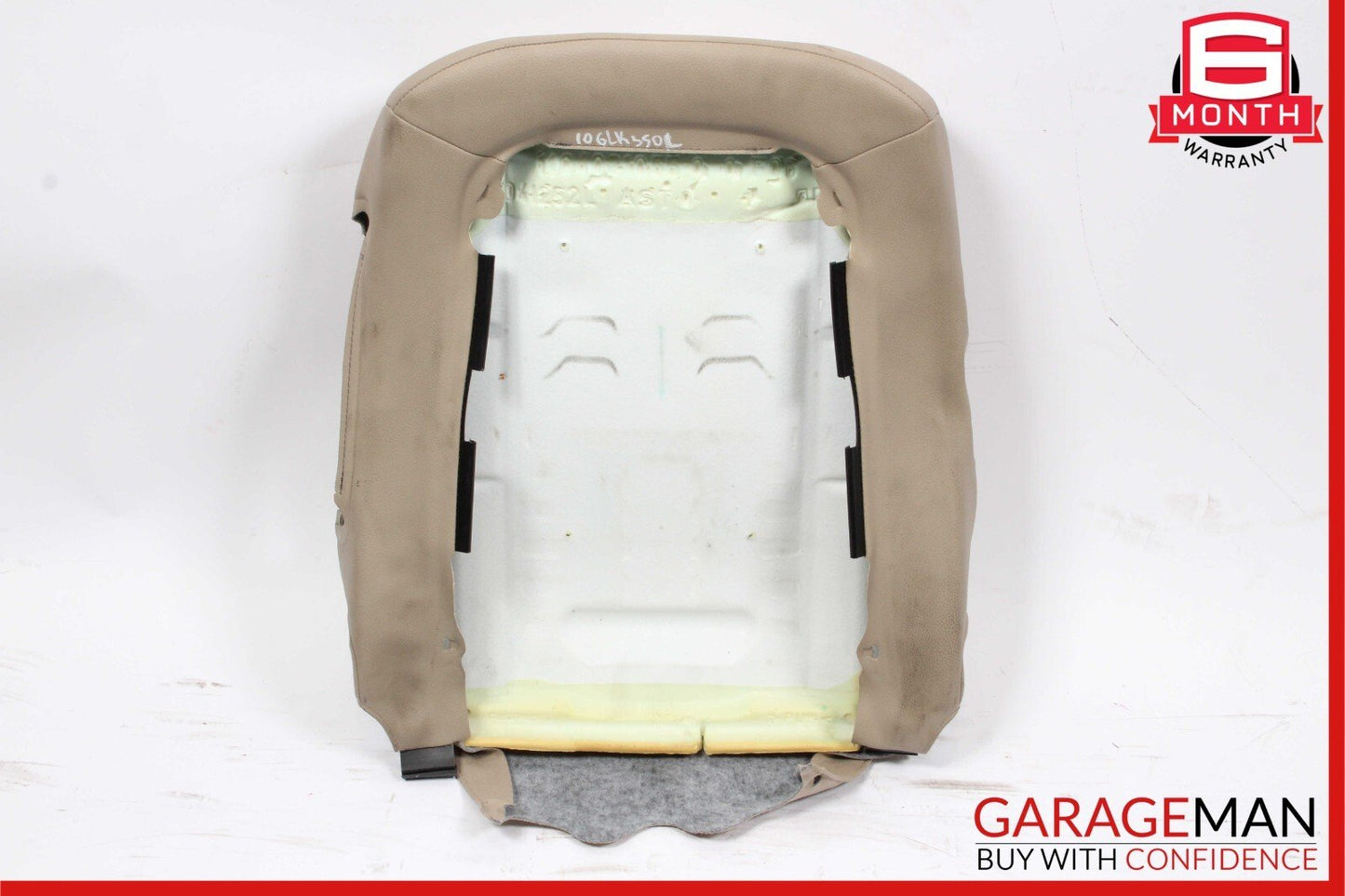 10-15 Mercedes X204 GLK350 Front Left Top Upper Seat Cushion Cover Brown OEM