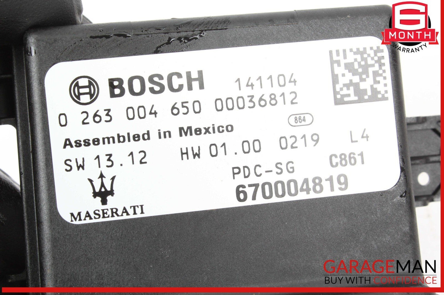 14-16 Maserati Ghibli Park Parking Assist Sensor PDC Control Module Unit OEM