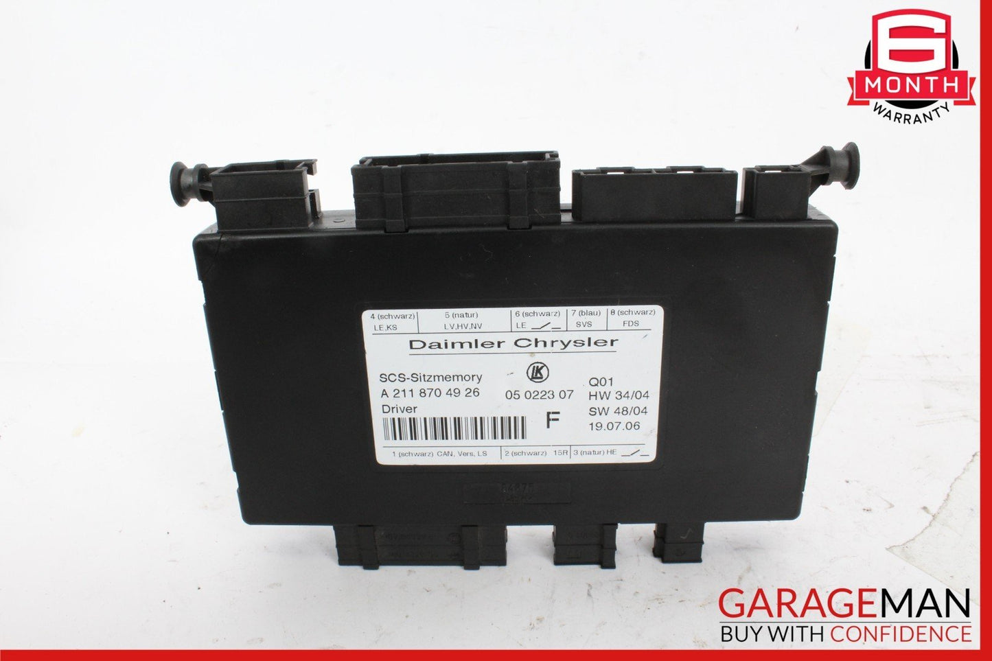03-12 Mercedes W211 E350 E320 ML500 Front Left Side Seat Control Module OEM