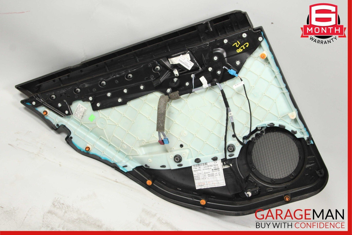 08-14 Mercedes W204 C250 Sedan Rear Right Side Interior Door Panel Black OEM