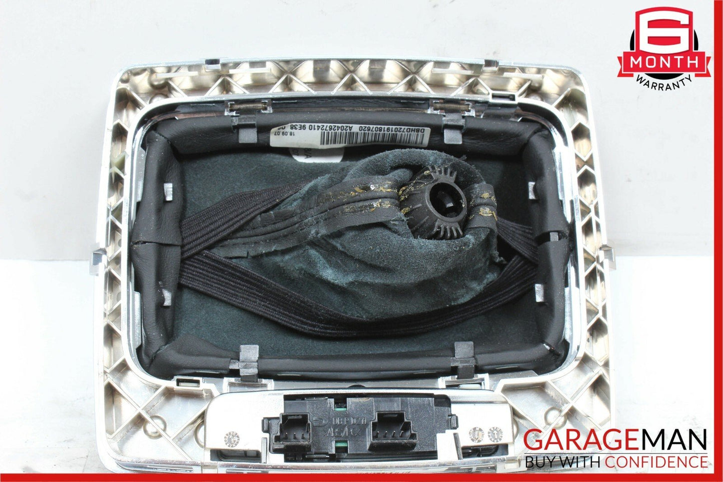 08-11 Mercedes W204 C300 Gear Shifter Selector Indicator Trim Boot Knob Assembly