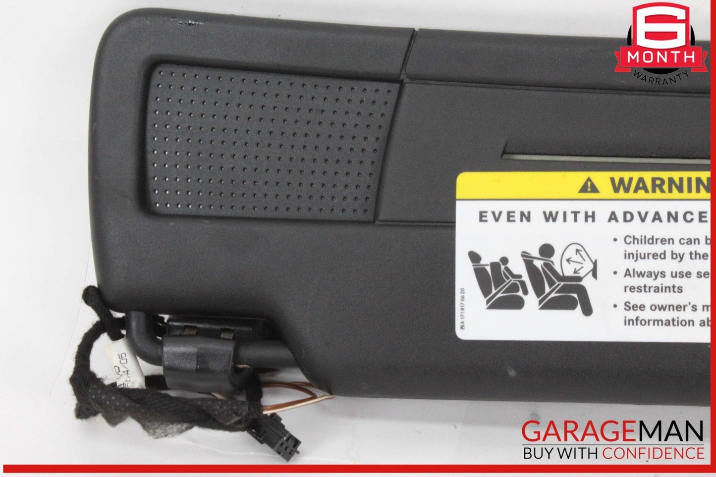 05-11 Mercedes R171 SLK280 Front Right Side Sun Visor Sunvisor Shade Black OEM