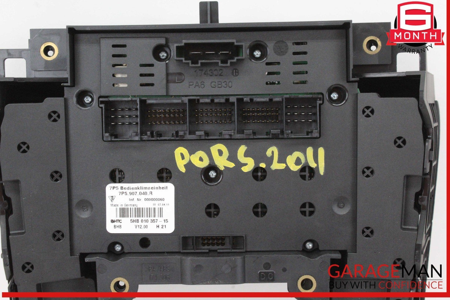 11-18 Porsche Cayenne 958 Front Center Console AC A/C Climate Control Panel OEM