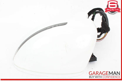 08-15 Audi TT TTS Front Left Driver Side Door Rear View Mirror White OEM