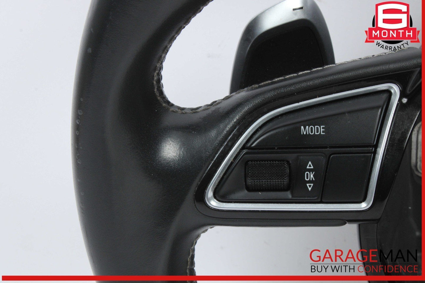 14-16 Audi SQ5 Q5 Front Left Driver Side Steering Wheel w/ Paddle Shifters OEM