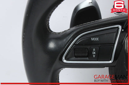 14-16 Audi SQ5 Q5 Front Left Driver Side Steering Wheel w/ Paddle Shifters OEM