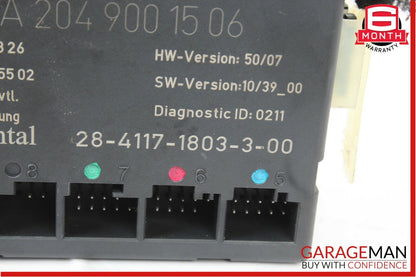 12-15 Mercedes W204 C250 Front Right Passenger Side Door Control Module Unit OEM