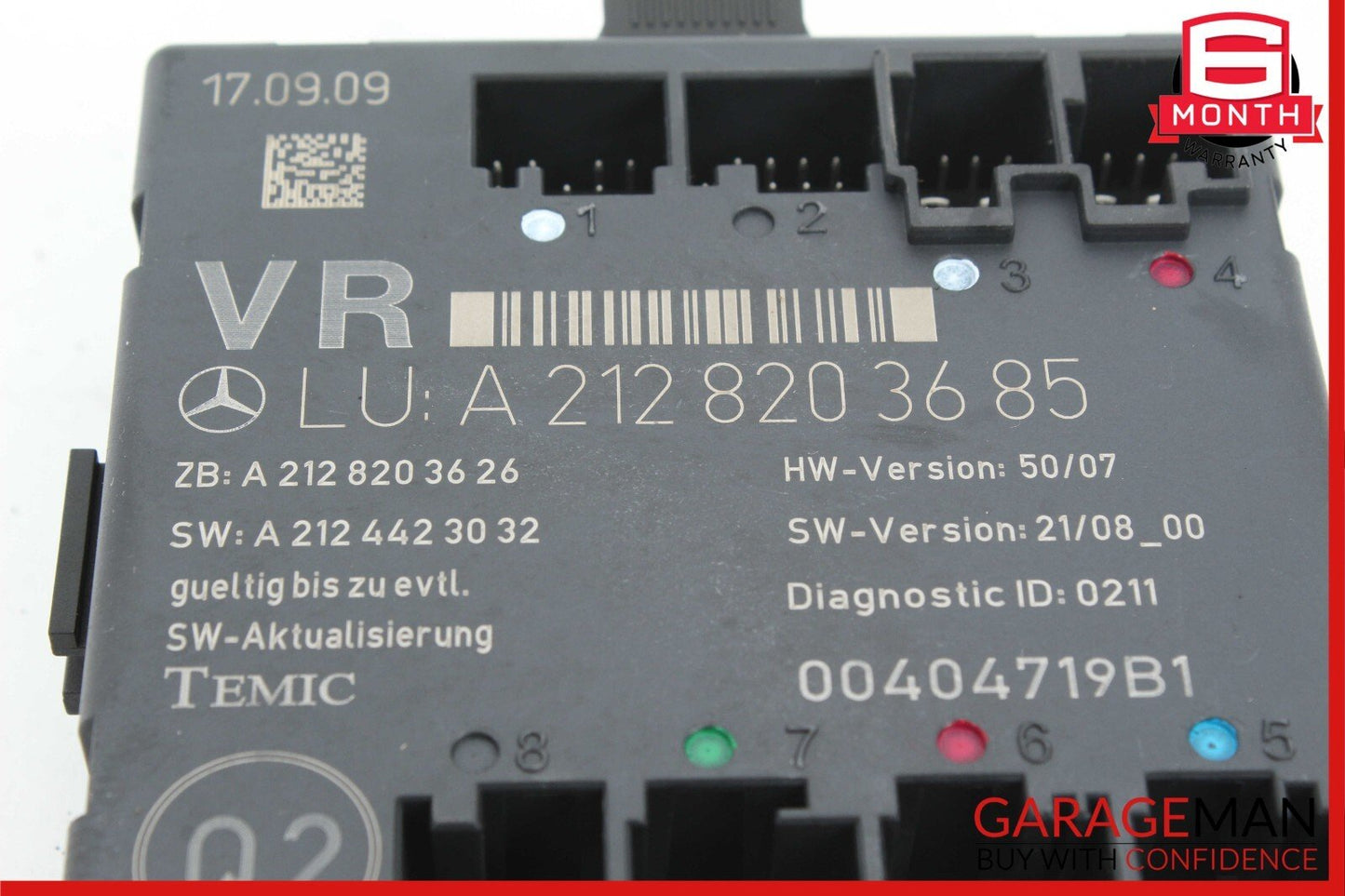 08-18 Mercedes CLS550 C350 E350 Front Right Side Door Control Module Unit OEM