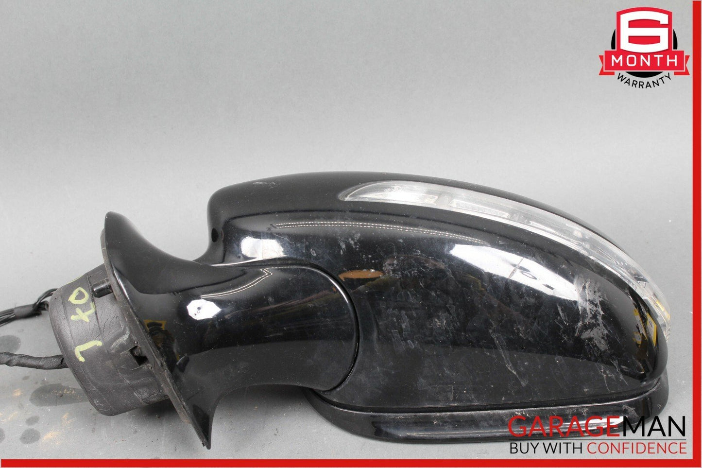 07-09 Mercedes W211 E550 E350 Front Left Side Mirror Door Rear View Black OEM
