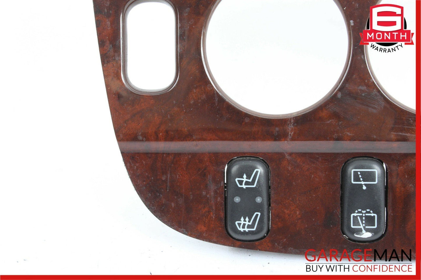 98-01 Mercedes W163 ML320 ML430 Center Console Trim Panel Cover Bezel Wood OEM
