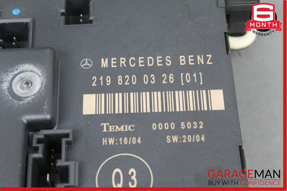 06-11 Mercedes W219 CLS500 CLS550 Rear Right Door Control Module 2198200326 OEM
