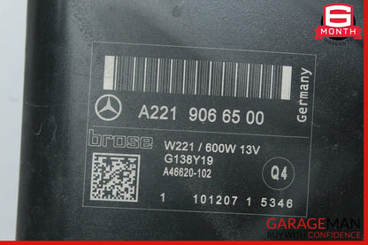 07-13 Mercedes W221 S400 S550 Engine Cooling Fan Motor Assembly 2215000993 OEM