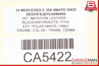 12-16 Mercedes W212 E350 SLK350 ML350 3.5L V6 Valeo Engine Starter Motor OEM