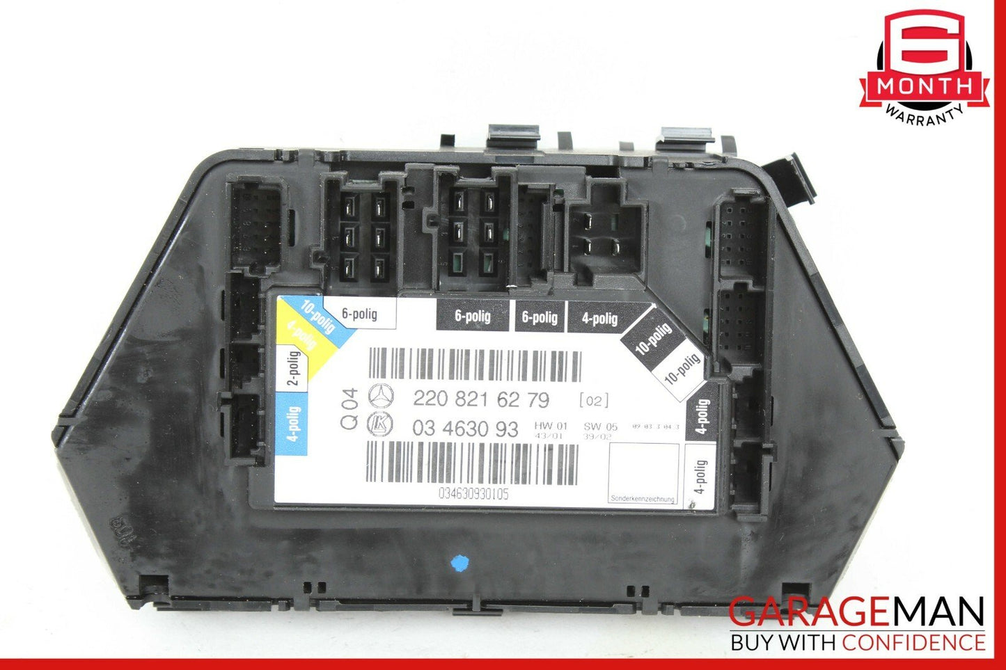 00-06 Mercedes W220 S430 S500 Rear Left Side Seat Control Module 2208216279 OEM