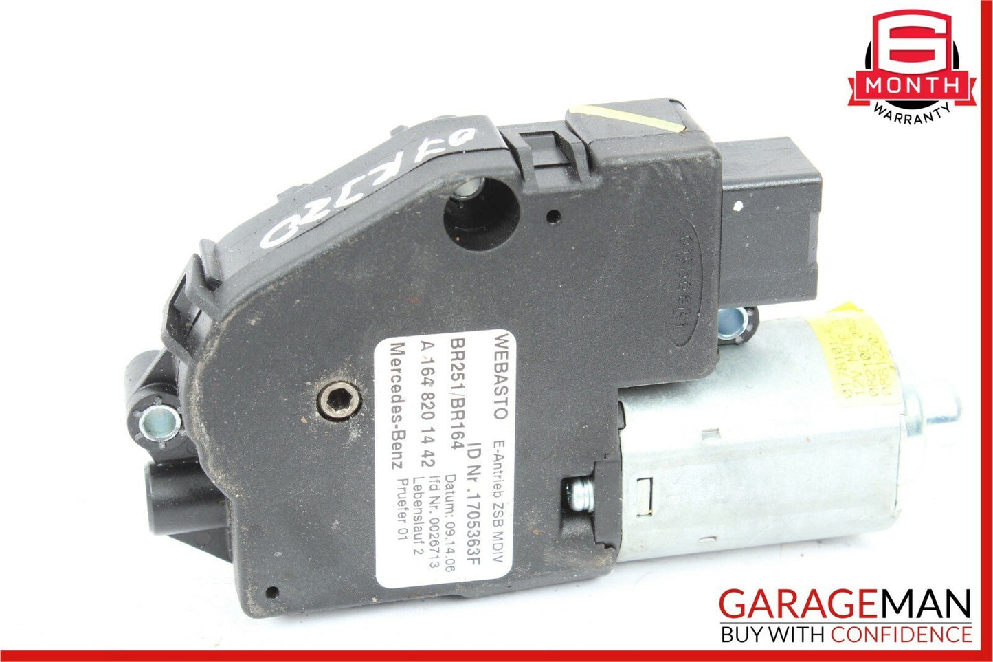 06-12 Mercedes W251 R350 ML450 Panoramic Sunroof Sun Roof Motor 1648201442 OEM
