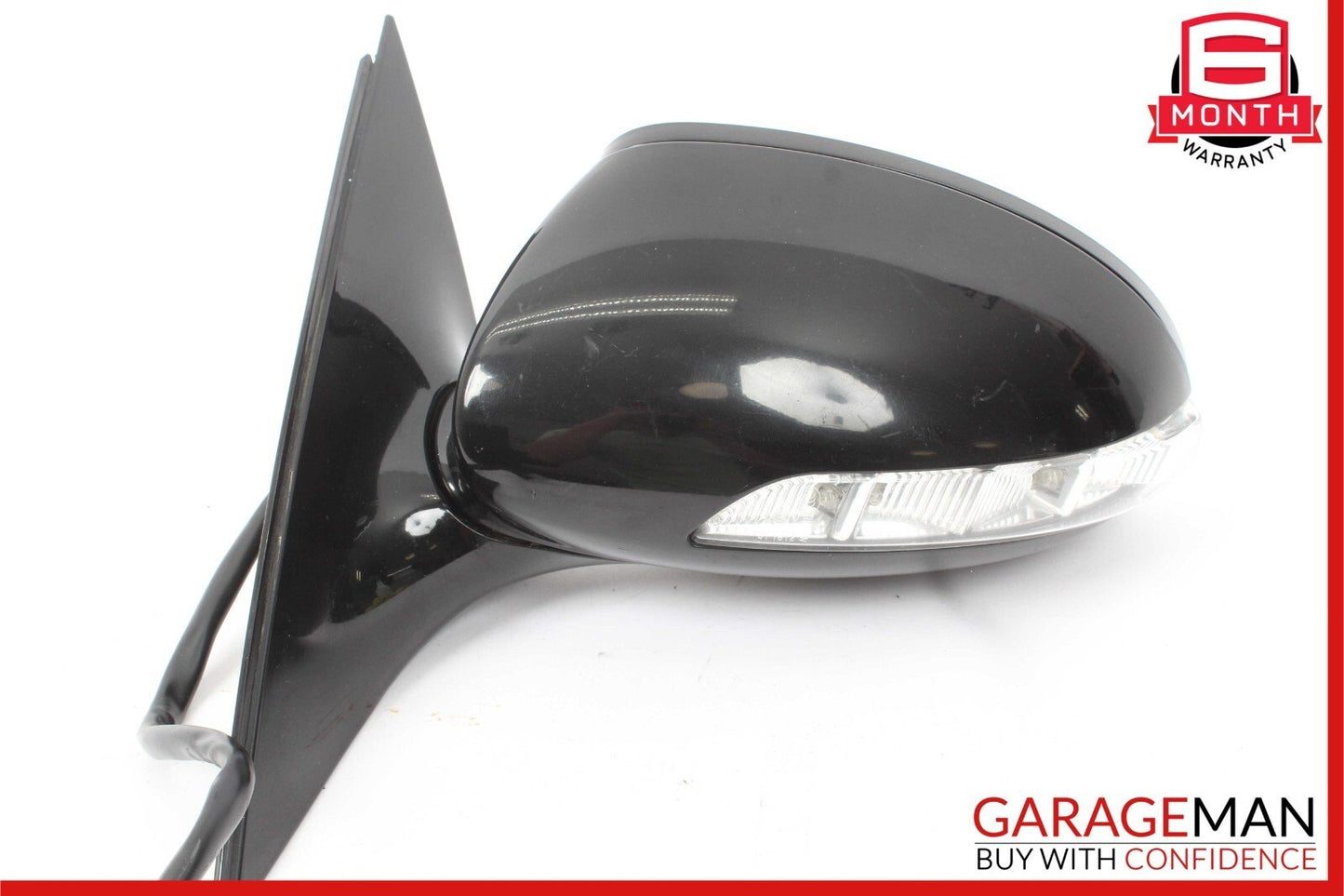 07-09 Mercedes W221 S550 S600 Front Left Side Mirror Door Rear View Black OEM