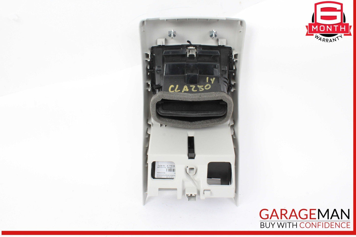 14-19 Mercedes W117 CLA250 Rear Center Console Air Vent Back Cover Ashtray OEM