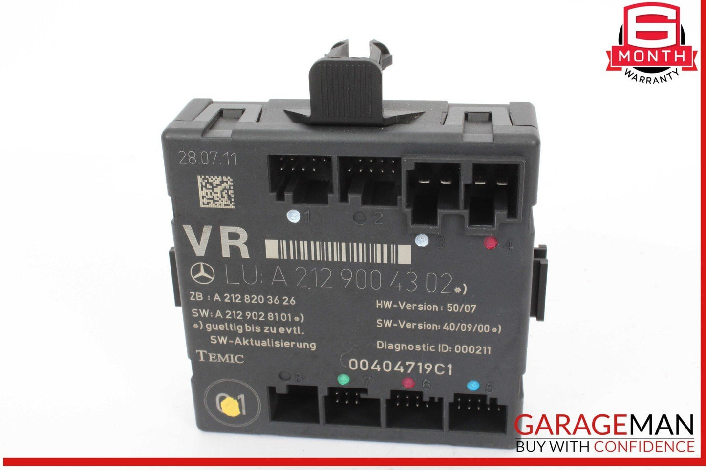 08-18 Mercedes W204 C250 E350 E400 Front Right Side Door Control Module Unit OEM