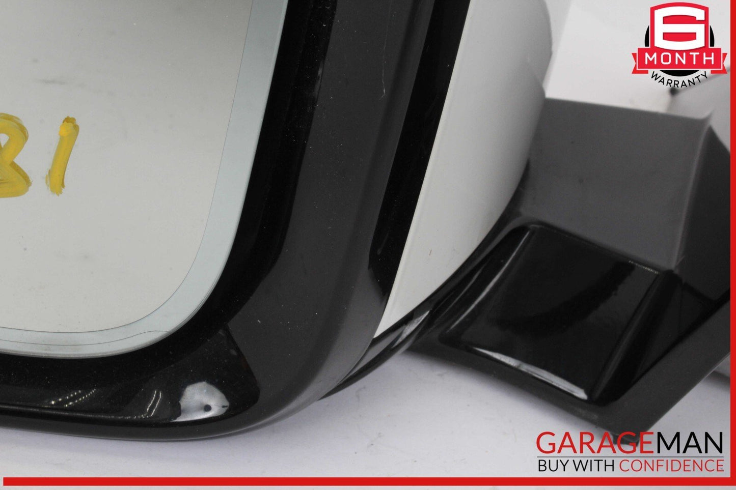 17-20 BMW 530E Front Left Driver Side Exterior Rear View Mirror White OEM