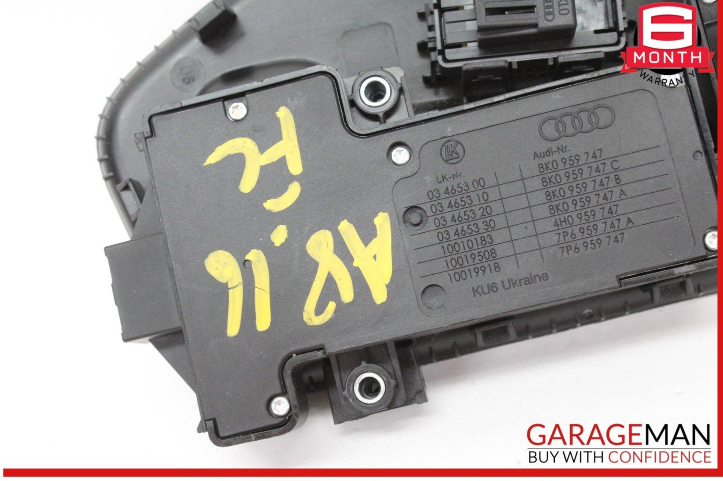 11-18 Audi A8 S8 Front Left Driver Side Seat Adjustment Switch 8K0959747 OEM