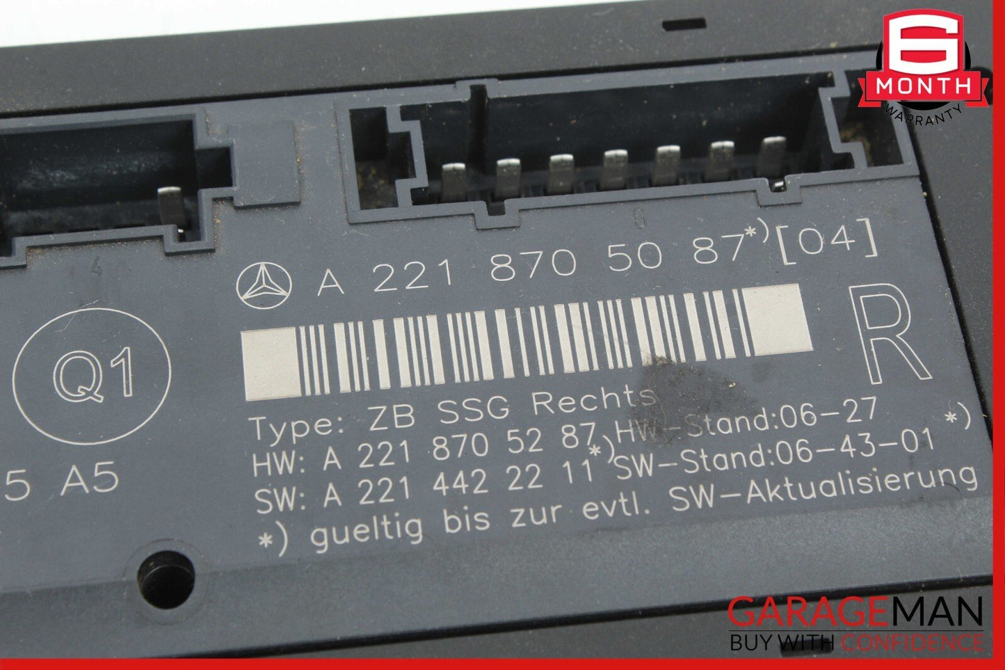 07-13 Mercedes W221 S550 S350 S65 AMG Front Right Side Under Seat Control Module