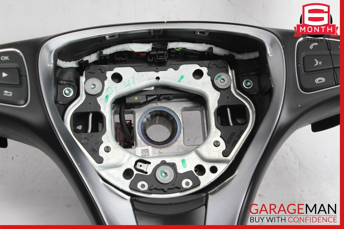 14-20 Mercedes W117 CLA250 GLA250 Steering Wheel w/ Paddle Shifters Assy Black