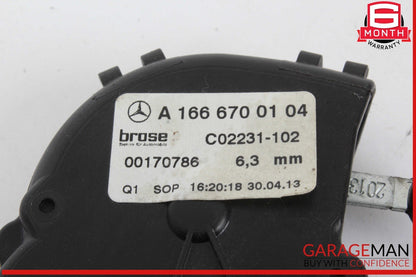 13-16 Mercedes X166 GL450 GL550 Rear Right Quarter Window Regulator Motor OEM