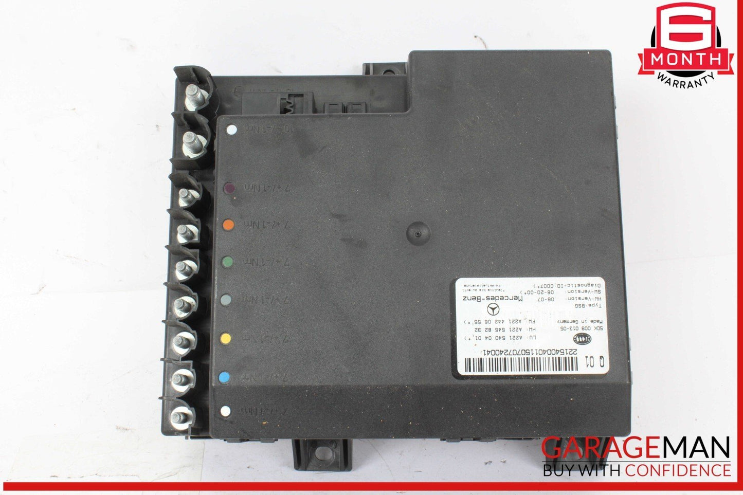 07-14 Mercedes W221 S550 CL550 Electric Power Supply Fuse Box Control Module
