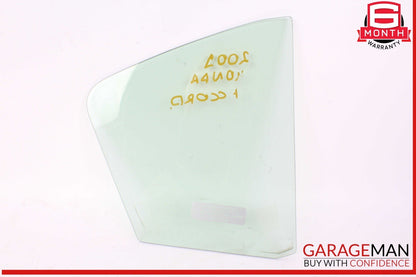 08-12 Honda Accord LX-P Rear Left Driver Side Door Vent Glass OEM