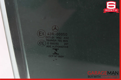 14-18 Mercedes W117 CLA250 Rear Right Passenger Door Window Auto Glass Panel OEM