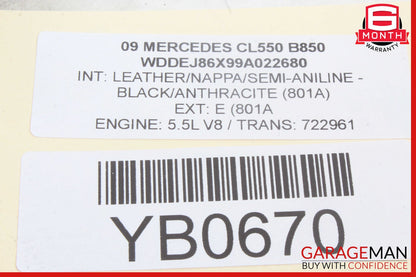 07-14 Mercedes W216 CL550 S550 Headlight Switch Night Vision Controller Switch