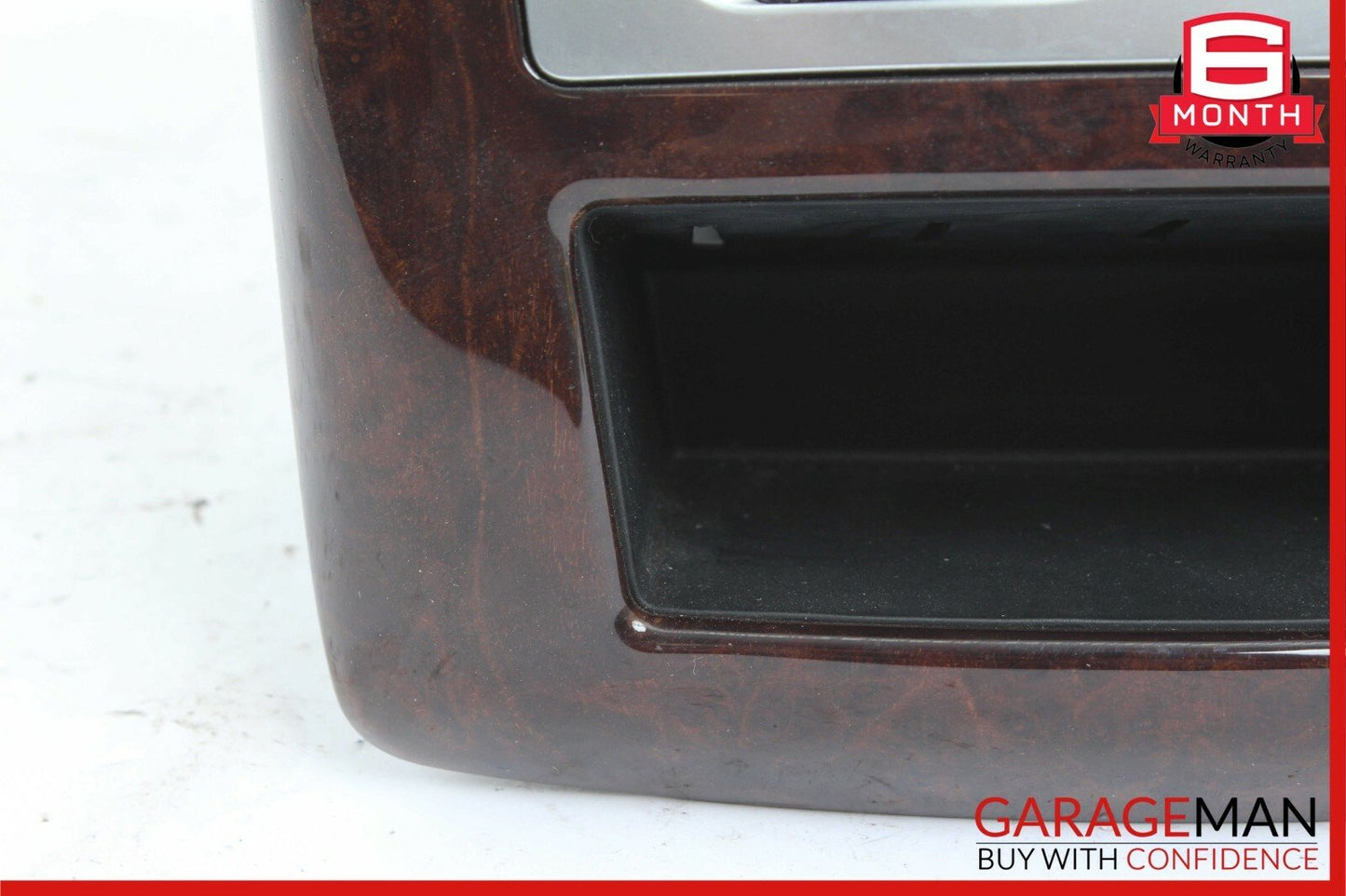 07-13 Mercedes W221 S550 Rear Center Console AC A/C Air Vent Trim Panel Wood