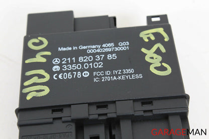 03-06 Mercedes W211 E500 Rear Right / Left Keyless Go Entry Control Module Q3