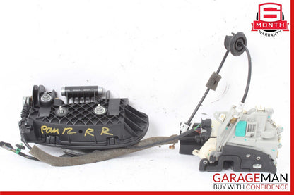 10-16 Porsche Panamera 970 Rear Right Exterior Door Handle w/ Lock Actuator Set