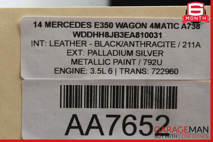 08-16 Mercedes W212 E350 C300 Front Right Passenger Door Lock Latch Actuator