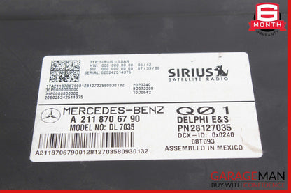 03-12 Mercedes GL450 E350 ML550 E550 Sirius Satellite Radio Receiver Module OEM