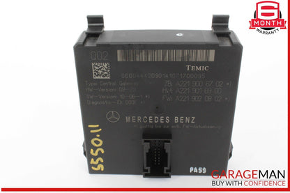 07-14 Mercedes W221 S550 S400 Central Gateway Control Module Unit 2215408362 OEM