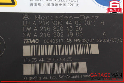 10-14 Mercedes W216 CL550 Front Right or Left Seat Contour Control Module Unit