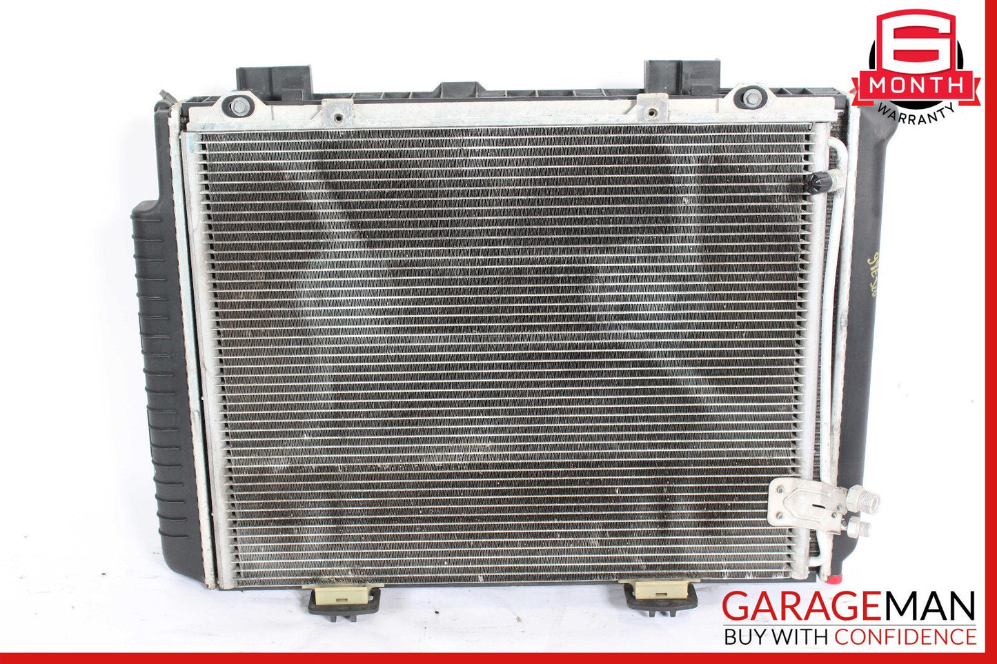 98-02 Mercedes W210 E320 Wagon Engine Cooling Radiator AC A/C Condenser Assembly