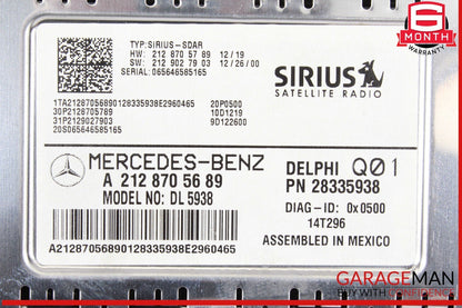 10-17 Mercedes X166 GL450 E350 Sirius Satellite Radio Receiver Module Unit OEM