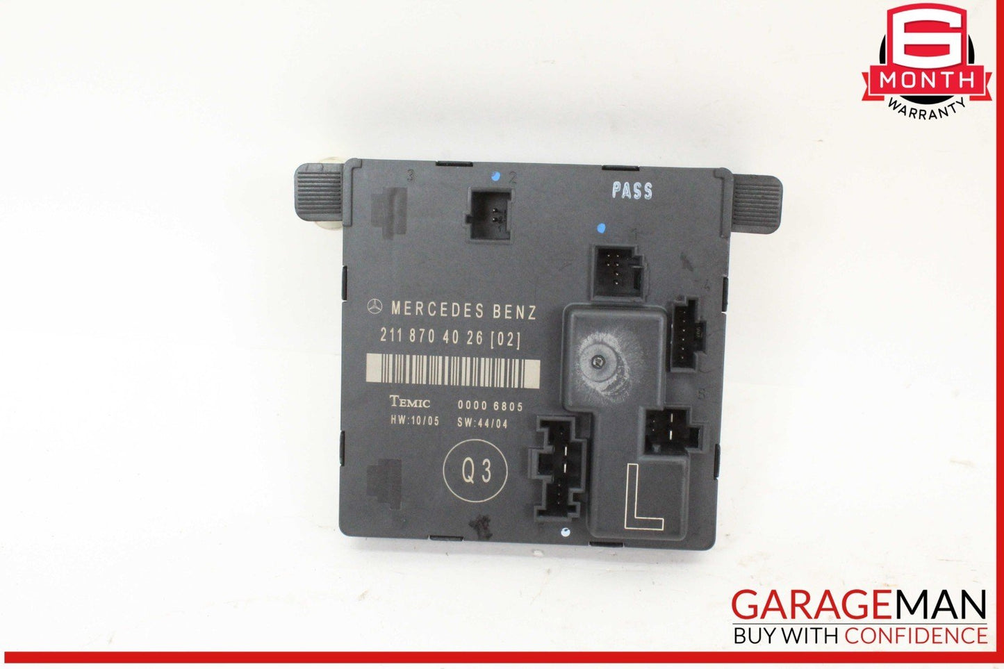 03-09 Mercedes W211 E550 E63 AMG Rear Left Driver Side Door Control Module OEM